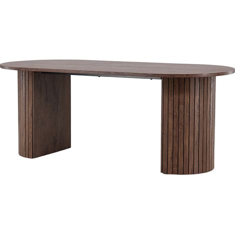 Härön table de salle à manger ovale 90x200 cm mocca. (1/5)