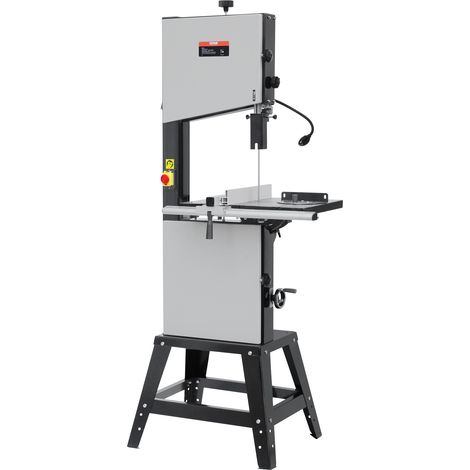 VEVOR Troncatrice a Nastro da Banco con Supporto, Troncatrice per Lavorazione Legno Velocita a Vuoto 440-846 giri/min Potenza 1100 W Altezza Taglio max. 330mm per Legno Alluminio Metallo Rame
