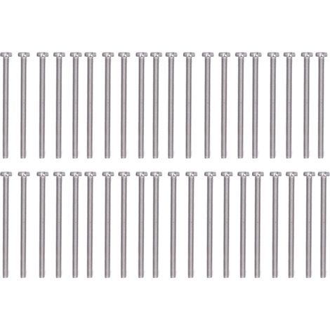 50 Stück Schlitzschrauben mit Zylinderkopf aus Edelstahl A2-70 für Präzisionsmaschinen und Haushalt M3M3x45 (1/5)