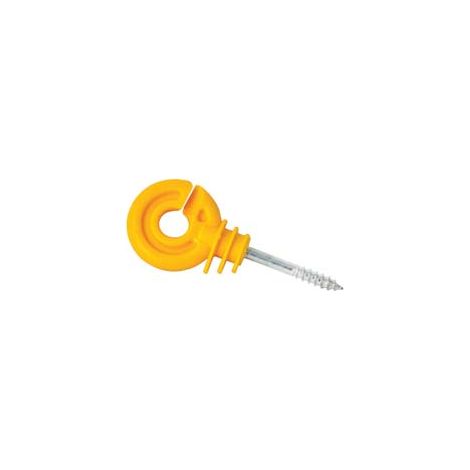 ISOLATORE ELETTRORECINZIONE AD ANELLO CON VITE PER LEGNO- - vite zincata mm.37 - 25 pezzi KERBL