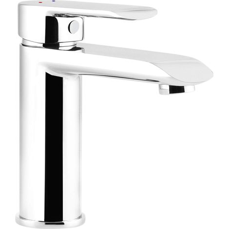 Robinet mitigeur monocommande en laiton chromé pour lavabo de salle de bain et lavabo EST1 (1/4)