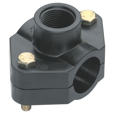 Gardena Abrazadera roscada del sistema de aspersores, rosca interna de 25 mm x 3/4 pulgada para conectar aspesores en la tubería, se puede combinar con la conexión de aspesores 2739 y 2740 (02728-20)