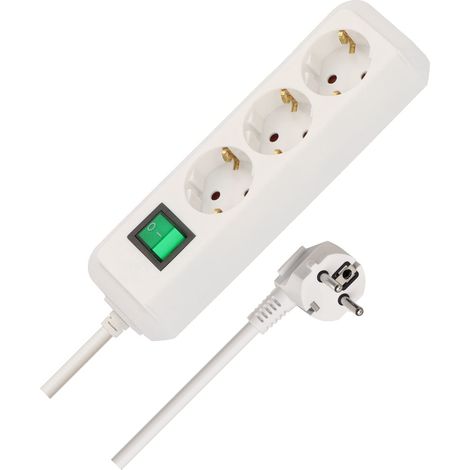 BRENNENSTUHL 1152320015 - Base múltiple Eco-Line blanca con interruptor (3 tomas y 1.5 m) (1/4)