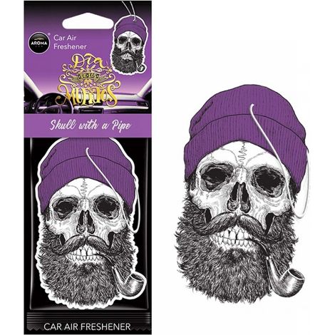 Ambientador aroma CAR muertos Calavera con pipa Coral Stuff