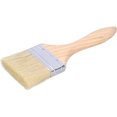 Set di 10 pennelli multifunzionali – setole da 7,6 cm – manico in legno – larghezza 70 mm – per vernice/colla/pittura (1/4)