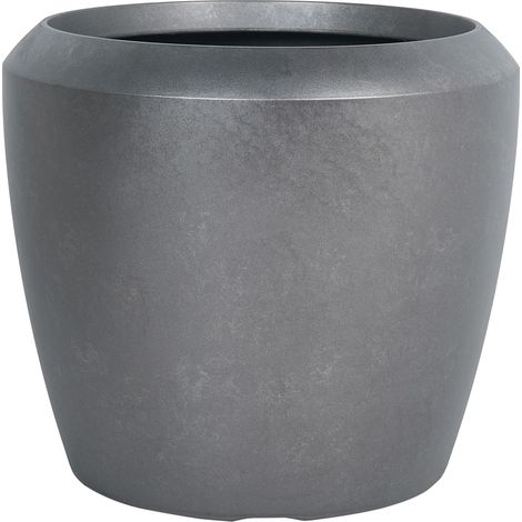 Vaso da fiori alto in pietra per giardino, per interni ed esterni 56x51 cm Grigio Mycena (1/5)