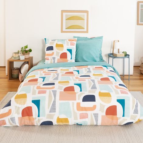 Parure de lit COLORS en polycoton 200x200 cm (1/5)