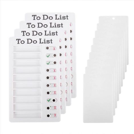To-Do-Listen-Memoboard (4-teilig) mit 8 Karten (1/5)