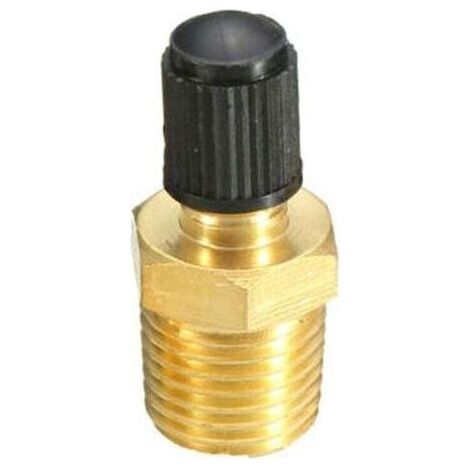 Pair 1/4\" Npt Tank Valve Anti-corrosion Brass Schrader Valve With 1/4\" Male Npt (1/5)