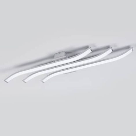 [GEBRAUCHT] B-Ware Euluna Led Deckenlampe Largo Deckenlampe Deko Deckenlicht Led 3 Flg 83 Cm Alu