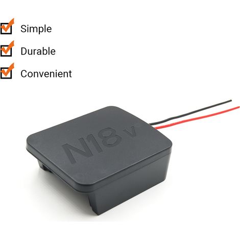Adaptateur de convertisseur de batterie M18 18V, Compatible avec les outils électriques au Lithium de la série Milwaukee, Li-ion, bricolage (1/5)