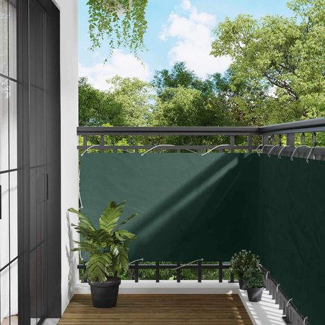 vidaXL Balcony Screen Dark Green 100 x 500 cm Oxford Fabric