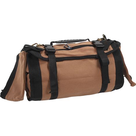 Sac à outils roulant 7 poches pour électricien, rangement compact professionnel pour mécanicien. (1/5)