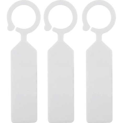 100pcs étiquettes Marque Plantes Plastique arbre de la plante imperméable Tags jardin en plastique épais étiquettes suspendues étiquettes de plantes de fleurs(blanc ) (1/5)