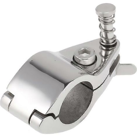 Pince de fixation en acier inoxydable 316 pour bâche de bateau, compatible avec un tube de 22 mm de diamètre extérieur. (1/4)