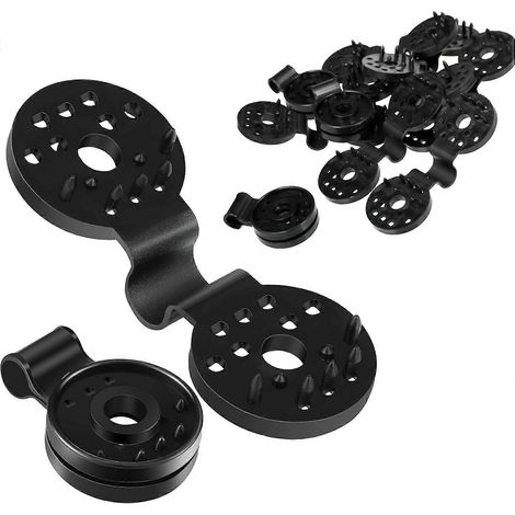 clips en plastique pour toile d'ombrage, clips pour pare-soleil en plastique, clips noirs pour filet d'ombrage (1/5)