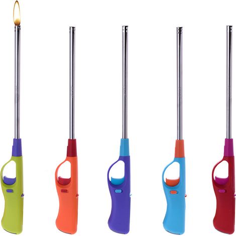 16,0 x ALLUMEUR À GAZ À FLAMME RECHARGEABLE LONG SEAHORSE