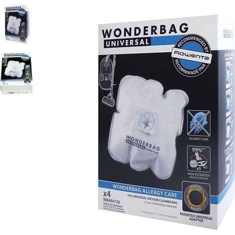Rowenta WB484720 Bolsa para aspiradora blanca 4 piezas