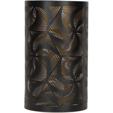 QORVA-Moulin à vent ombre abat-jour en métal creux sculpté abat-jour Style moderne détachable abat-jour creux pour E27 E26 support de lampe