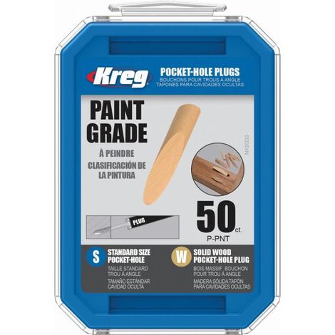 KREG Tapas de agujeros de madera maciza - Pino 50 - P-PNT-INT