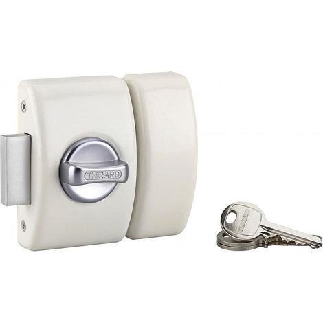 Cilindro DESIGN a 5 perni, 50 mm, bianco, 3 chiavi – THIRARD (1/2)