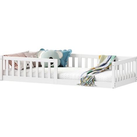 Lit enfant GUSTAVO Blanc 90x190 cm (1/5)