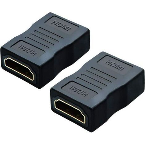 Adaptateur HDMI Femelle-Femelle - Coupleur Haute Vitesse 4K 3D ARC - Pour TV Moniteur PC Console - Pack de 2 (1/4)