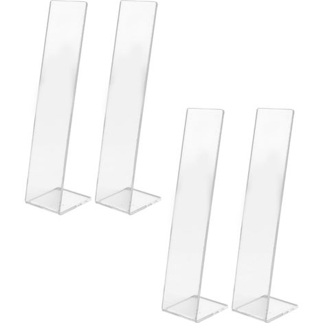 Présentoir à cheveux en acrylique transparent (lot de 4) pour serre-têtes et pinces à cheveux. Idéal pour les boutiques. (1/5)