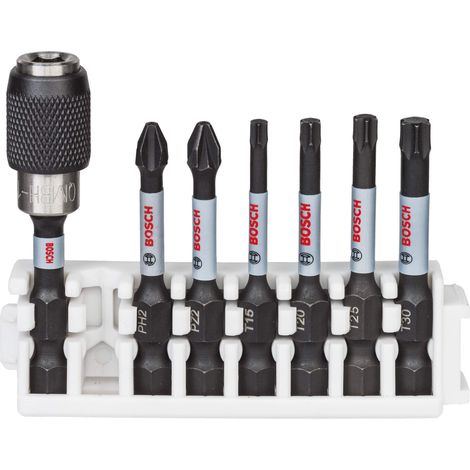 Coffret de 7 embouts de vissage Impact Control (Pick and Click, accessoires pour visseuse à percussion) (1/5)