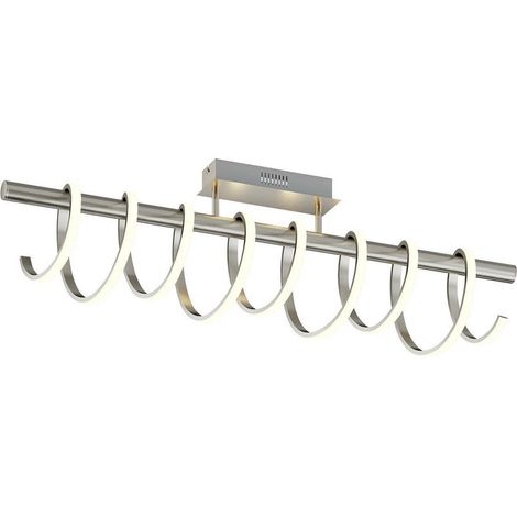 [NEUWERTIG] B-Ware Lucande Milora Led Deckenlampe 100 Cm Nickel Deckenlampe Deckenlicht Dekolampe