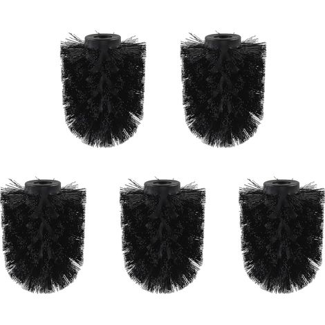 Lot de 5 têtes de brosse WC en polypropylène pour brosses de toilette – Durable, efficace, taille standard, 6,8 x 9 cm, têtes de rechange pour le nettoyage (1/3)