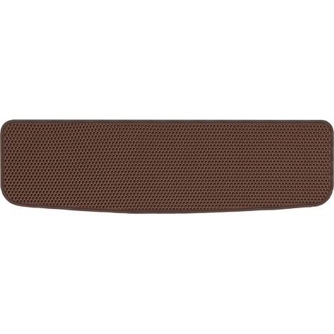 Tapis de coffre en EVA pour Opel Zafira A Minivan (1999-2005), motif nid d'abeille marron (1/5)