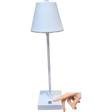 Lampada led da tavolo touch con batteria ricaricabile usb con 3 tonalità di colore dimmerabile Bianca
