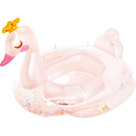 Baby-Schwimmring, aufblasbarer Schwimmring für Kinder mit Sitz und Griff, Schwimmboot für den Pool, lustiges Wasserspielzeug, Zubehör für Babys, Kleinkinder, (1/4)