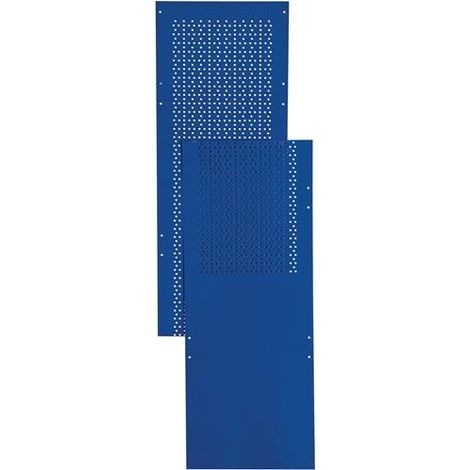 Lochblechseitenwand LOGS 80 H2000xB390mm blau RAL 5022 LOGS (1/2)