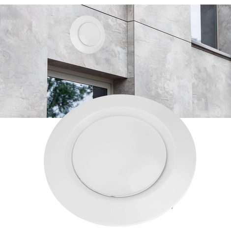 Grille d'aération intérieure ronde de 75 mm à persiennes circulaires, grille d'aération en ABS pour climatisation, grille décorative de sortie d'air frais, grille d'aération circulaire à persiennes (1/5)
