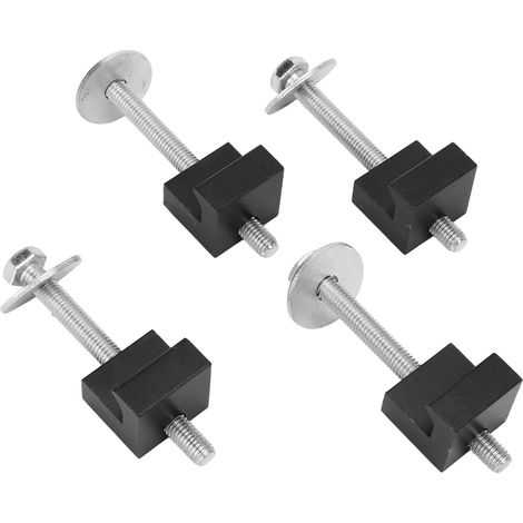 Lot 4 Crochets J Aluminium Alliage Noir Fixation Caisse Utilitaire Camion Pickup (1/5)