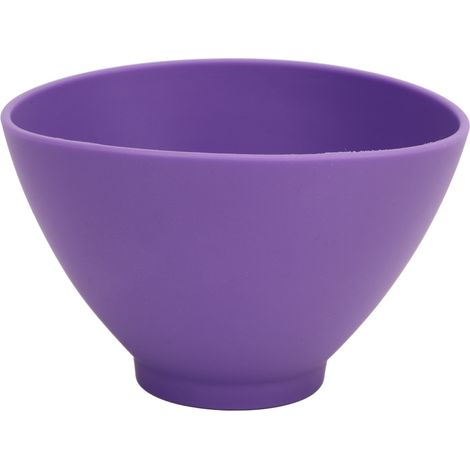 Bol mélangeur dentaire réutilisable, flexible et multifonction pour plâtre - 4,33 x 4,33 x 2,95 pouces - Violet (1/5)