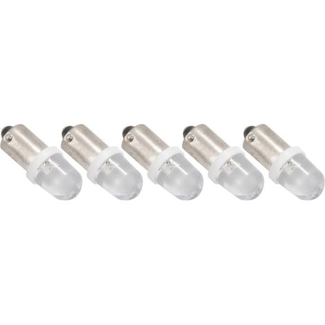 100 ampoules LED à baïonnette BA9S 1895 H6W 53 57 pour lampe de lecture de voiture 12V Blanc()