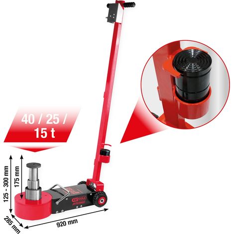 KS Tools performance Lufthydraulischer Wagenheber, 40/25/15 t (1/5)