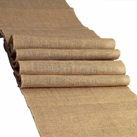 Chemin de Table Toile de Jute Naturel, 10M30CM Toile de Jute Chemin de Table, Vintage de Chemin de Table Jute, pour événement Fête de Mariage Décoration de Table (10M x 30CM) (1/5)