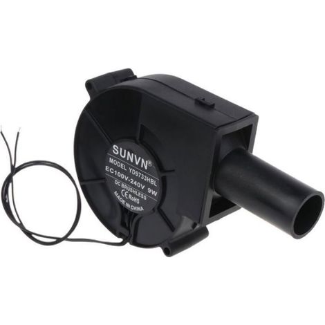 Ventilateur barbecue 12V CC 0,07A 3300 tr/min, conduit air pour grillades, camping, charbon, AquaForge