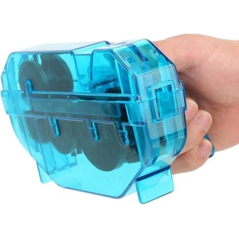 Nettoyeur de chaîne de vélo ABS de nettoyage tridimensionnel rapide, nettoyant de chaîne de vélo, accessoire de vélo chaîne de (1/4)