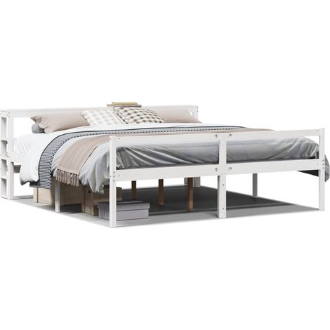 Maison Exclusive - Cama personas mayores y cabecero madera pino b