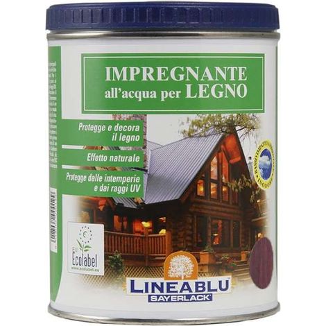 Sayerlack Impregnante all'Acqua Noce Bruno 750 ml - Protettivo Legno