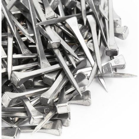 Clou en Fer à Cheval 250PCS E6 Acier Haute Résistance, Piquet de Sabot Sécurisant Cheval Outil Jardin Cuneary (1/5)