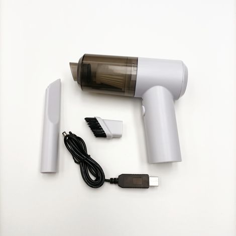 Mini aspirateur de voiture rechargeable par USB – Aspirateur portable à main avec double batterie (1/3)