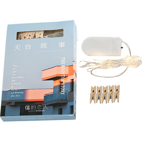 LED-Lichterkette mit Fotoclips für Partys, Hochzeiten, Weihnachten und als Heimdekoration (04)