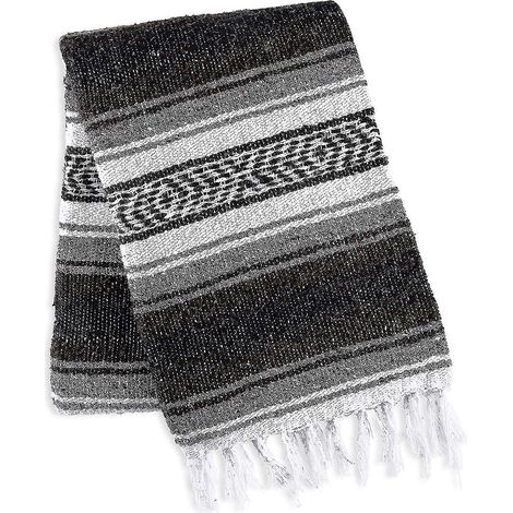 Handgewebte mexikanische Decken im Serape-Stil, ideal für Strand, Camping, Picknicks und Outdoor-Aktivitäten (Boho-Stil) – 150 cm x 200 cm – C