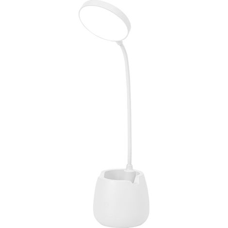 Lampe Bureau LED, Lampe de Table avec 3 Modes d'Éclairage et Variateur Continu, Lumière Flexible 360° à Col de Cygne avec Porte-stylo et Support Téléphone pour Lecture Enfants Dortoir (Vert) (1/5)